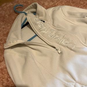 White - Calvin Klein quarter zip/full zip